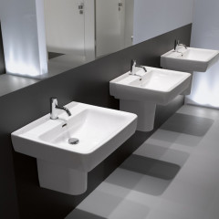 Laufen Pro Раковина 55х48х11,5 см,подвесная/накладная с 1 отв. под смеситель по центу, c переливом, цвет: белый