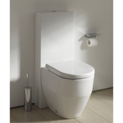 LAUFEN Pro Унитаз напольный приставной с ОБОДКОМ 36х53х43 см, слив универсальный,цвет белый