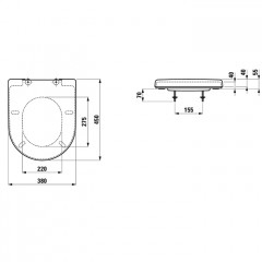 LAUFEN Pro Сиденье Special, антибакт покрытие, быстросъемн, для 2095.0-2/5, 2195.6-9, 2295.1, 2495.5-9, 2595.5-7, цвет белый/микролифт
