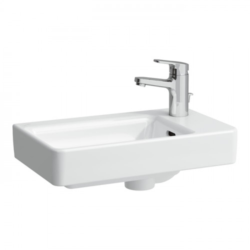 Laufen Pro S мини-раковина, полка справа, 480x280x85 мм, 1 отв для смесит, покрытие LCC, белый (со склада продаем с базой 4.0210.2.110.261.1)