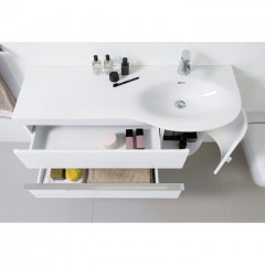 LAUFEN PALACE Тумба под раковину 8.1670.5, 1140x375x450 мм., 1 дверца, петли справа, 2 ящика,, цвет белый глянц (НЕ произв!)