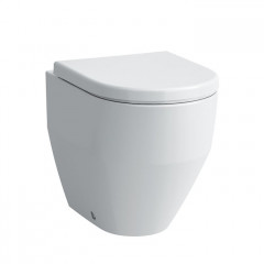 LAUFEN Pro Унитаз напольный приставной с ОБОДКОМ 36х53х43 см, слив универсальный,цвет белый