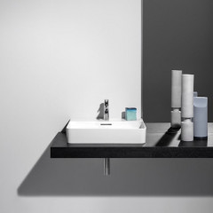 Laufen VAL Раковина 600х420х115мм с 1 отв. под смеситель, глазурь 2 стор, с покр. LLC, цвет: белый