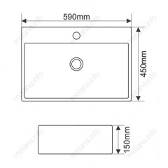 Раковина MELANA MLN-7295
