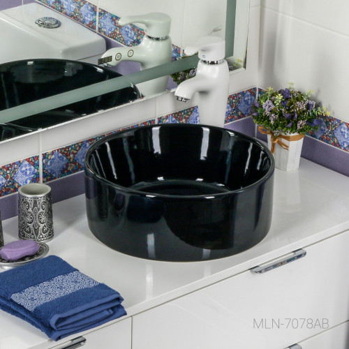 Раковина MELANA MLN-7078AB (черная)