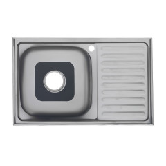 Мойка 8050 R MELANA 0,6/160 накладная прямоугольная с сифоном (014 t R *10)