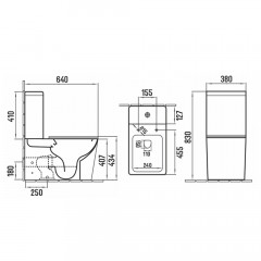 Унитаз-компакт MELANA MLN-310306