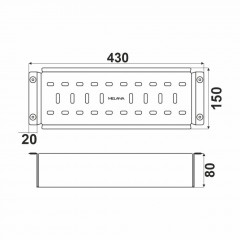 Мойка R6050H MELANA ProfLine 3,0/200 САТИН врезная прямоугольная в комплекте с коландером