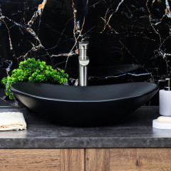 Раковина MELANA MLN-7811AMB (матовая черная)