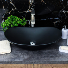 Раковина MELANA MLN-7811AMB (матовая черная)