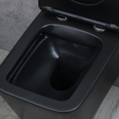 Унитаз подвесной безободковый MELANA MLN-310304MB матовый черный