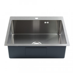 Мойка R6050H MELANA ProfLine 3,0/200 САТИН врезная прямоугольная в комплекте с коландером