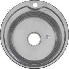 Мойка 510 N 0,6/170 врезная круглая с сифоном (018a N*15)