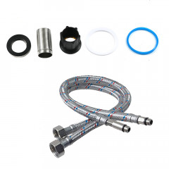 Смеситель д/кухни MELANA-610103 Tondo нерж.сталь, однорычажный, сатин, литой излив