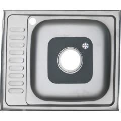 Мойка 6050 L MELANA 0,6/160 накладная прямоугольная с сифоном (173 ta L*10)