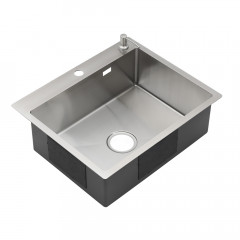 Мойка R6050HK MELANA ProfLine 3,0/200 САТИН врезная прямоугольная в комплекте с дозатором