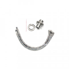 Смеситель д/ум MELANA-610602 Paola Hi-tech нерж.сталь, однорычажный, сатин, литой излив