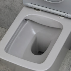 Унитаз подвесной безободковый MELANA MLN-310304MG серый