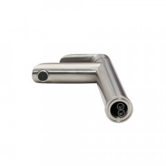 Смеситель д/ум MELANA-610602 Paola Hi-tech нерж.сталь, однорычажный, сатин, литой излив