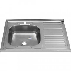 Мойка 8060 L MELANA 0,4/160 накладная прямоугольная (072 t L*20)