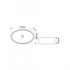 Раковина MELANA MLN-320337