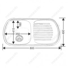 142 мойка MLN 8049 вр.универ 0,6/160 (*10)