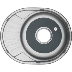 Мойка 5745 U MELANA 0,8/180 врезная овальная с сифоном (125 t *15)