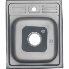 Мойка 5060 MELANA 0,6/160 накладная прямоугольная с сифоном (013t*15)