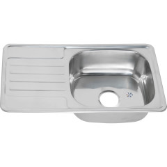 Мойка 7642 U MELANA 0,6/160 врезная прямоугольная с сифоном (221 t *10)