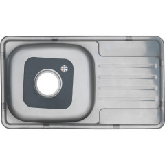 Мойка 7642 U MELANA 0,6/160 врезная прямоугольная с сифоном (221 t *10)