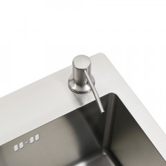 Мойка R5050H MELANA ProfLine 3,0/200 САТИН врезная квадратная в комплекте с дозатором