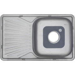 Мойка 7848 U MELANA 0,8/180 врезная прямоугольная с сифоном (123 t *10)