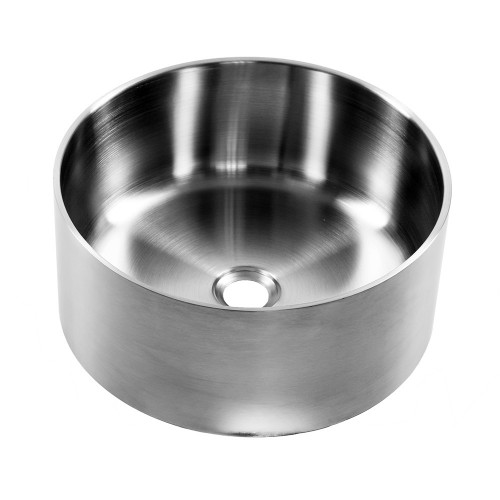 Раковина Ring380 MELANA ProfLine 1,2/160 САТИН накладная круглая Ring380, БЕЗ донного клапана