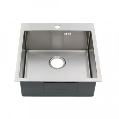 Мойка R5050H MELANA ProfLine 3,0/200 САТИН врезная квадратная в комплекте с коландером