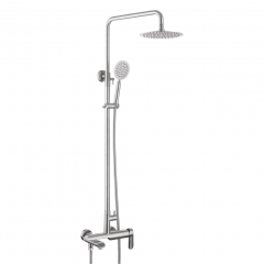Душевая система MELANA-610605 Paola Hi-tech нерж.сталь, с тропическим душем, лейкой