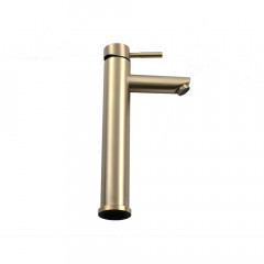 Смеситель д/ум MELANA-610102PVD-G Tondo нерж.сталь, однорычажный, золото