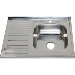 Мойка 8060 R MELANA 0,8/180 накладная прямоугольная с сифоном (007 t R *10)