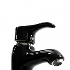 Смеситель д/ум MLN-F-002CBK керамический, однорычажный, черный