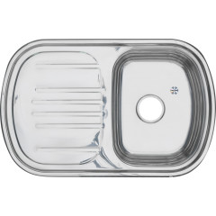 Мойка 7749 U MELANA 0.8/180 врезная прямоугольная с сифоном (231 t *10)