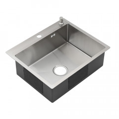 Мойка R6050H MELANA ProfLine 3,0/200 САТИН врезная прямоугольная в комплекте с дозатором