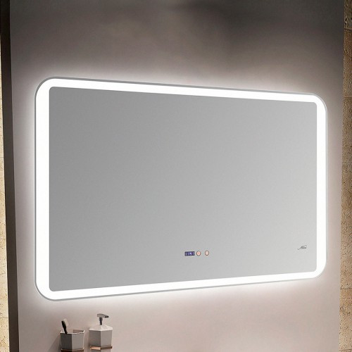 Зеркало с LED-подсветкой MELANA-10070 подогрев / часы (MLN-LED052-2)