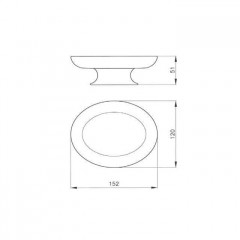Nicolazzi On Shelf Мыльница настольная керамическая, цвет: белая