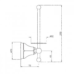 Nicolazzi Teide Держатель для запасного рулона туалетной бумаги, цвет: хром