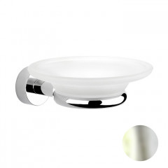 Nicolazzi Accessori bagno Minimale Мыльница подвесная, цвет: никель блестящий/белый