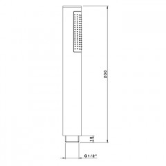 Nicolazzi Doccia Ручной душ, цвет: хром , ручка металл