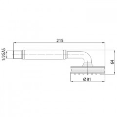 Nicolazzi Liberty Ручной душ, цвет хром