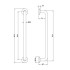 Nicolazzi Accessori Grab Bar Поручень 614 мм, цвет Rose Gold