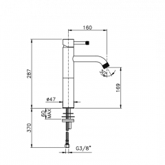 Nicolazzi Arena Смеситель для раковины высокий однорычажный, цвет: хром