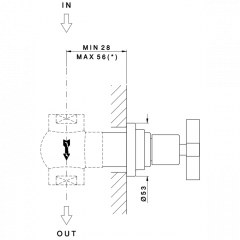 Nicolazzi Termostatico Наружная часть запорного вентиля 3/4", цвет: хром