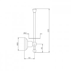 Nicolazzi Onice Держатель для запасного рулона бумаги, цвет: золото